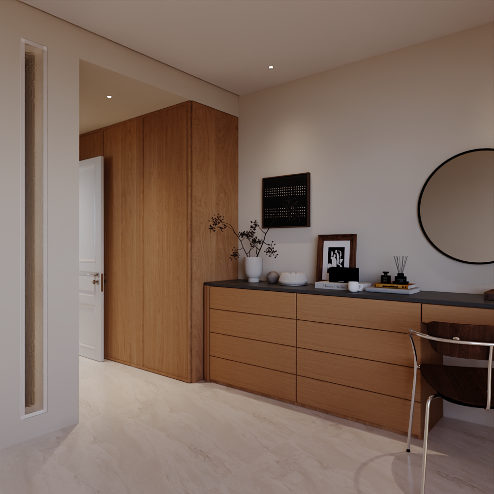 Corridor — between wardrobes